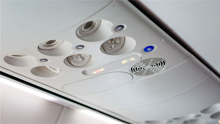 peco-psu-installed-720 Image of an Astronics passenger service unit on an airplane